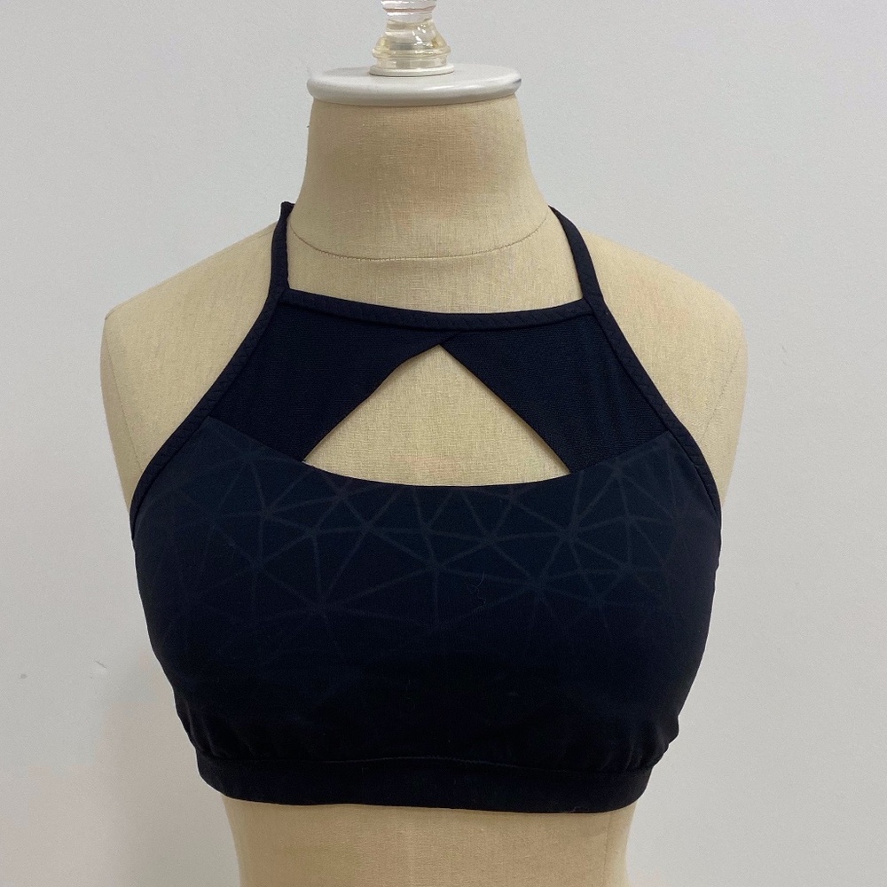 Lululemon Black Keyhole Sports Bra